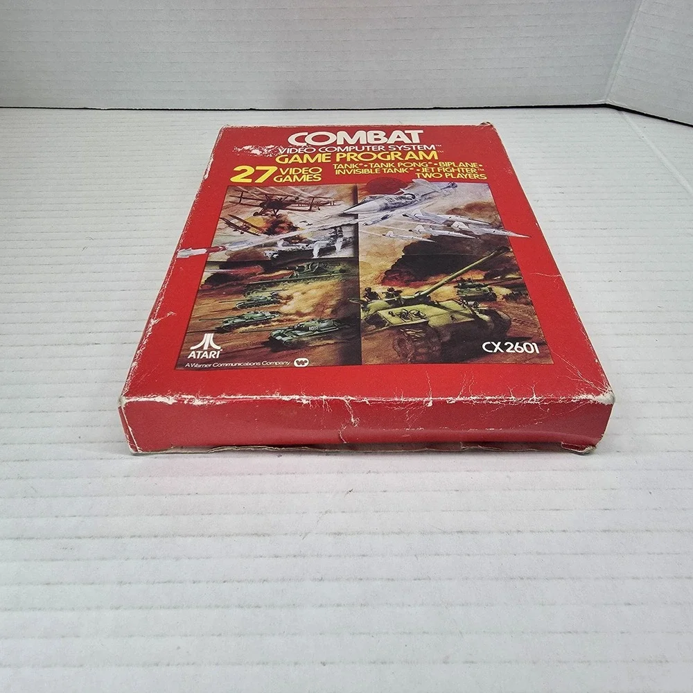 VTG Atari Combat CX2601 Boxed‎ Game 1977 Complete w/ Manual & Cartridge Untested